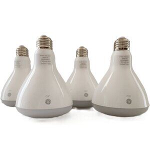 GE LED 9W (65W) 5000K Bright White Daylight Light Bulbs Damp Rated 4 Pack Tested